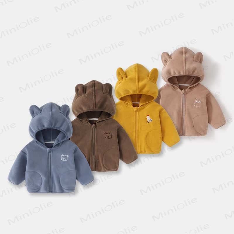 Baby Hooded Animal Cartoon Outerwear - image 1