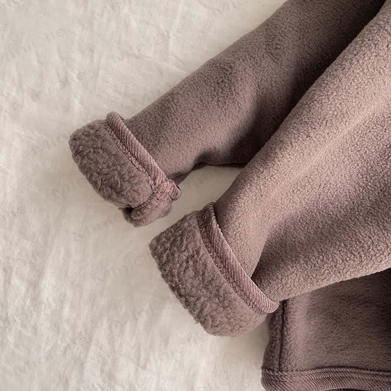 Baby Solid Color Harem 2-piece Set - image 6