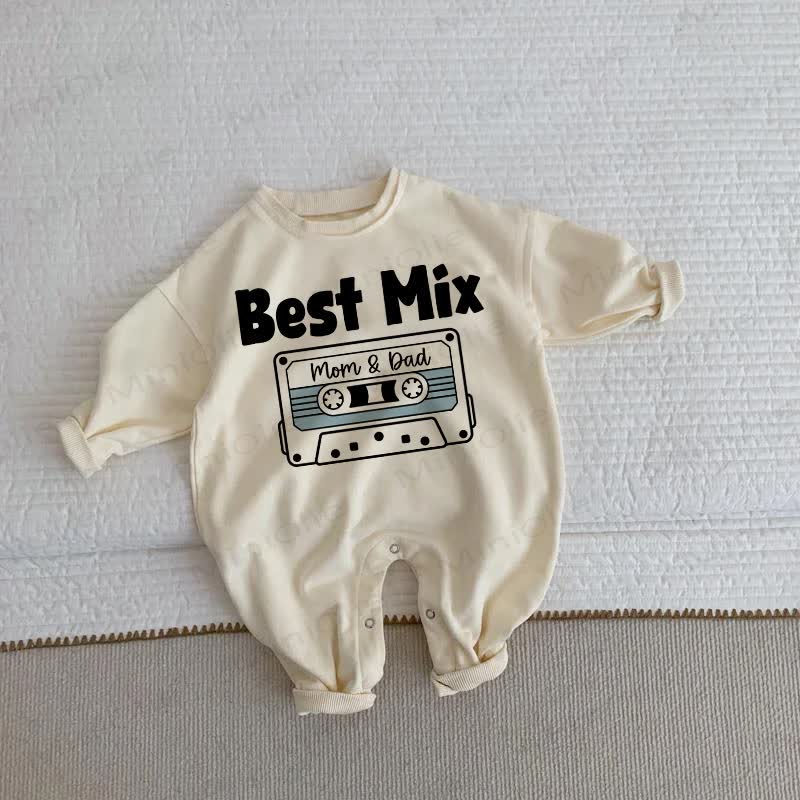 BEST MIX MOM & DAD Baby Toddler Beige Romper - Beige - 2-3T - image 1