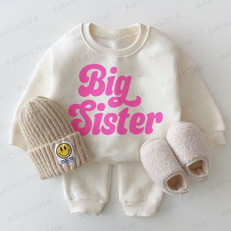 BIG SISTER Baby 2-piece White Set - White - 2-3T - image 1