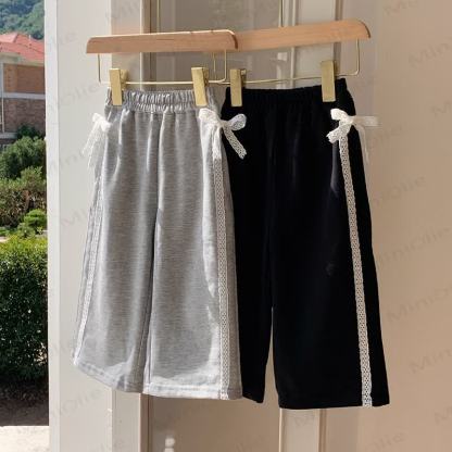 Toddler Kid Girl Bow Loose Pants - image 1
