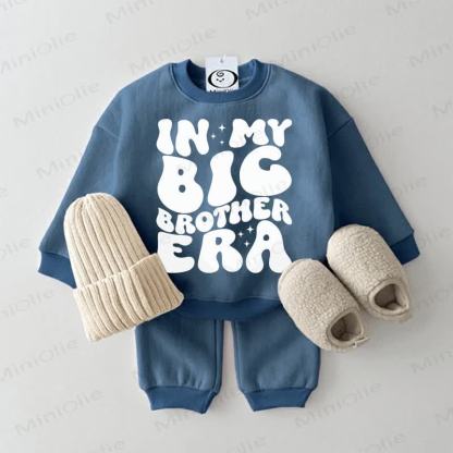 IN MY BIG BROTHER ERA Baby Sweatsuit 2-piece Set - Blue - 2-3T - image 1