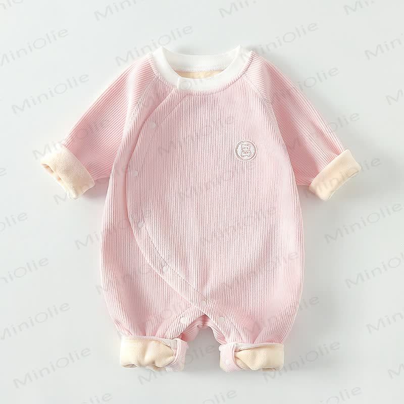 Baby Fleece Newborn Romper - Pink - 18-24M - image 2