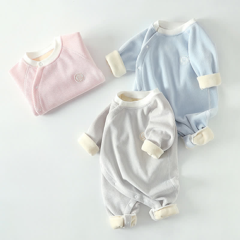Baby Fleece Newborn Romper - image 2