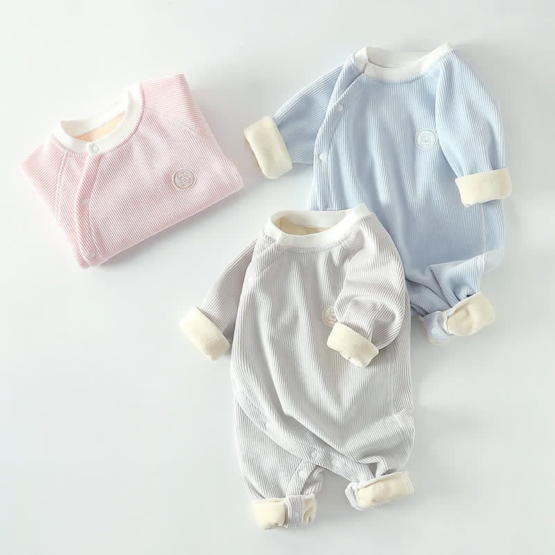 Baby Fleece Newborn Romper - image 2