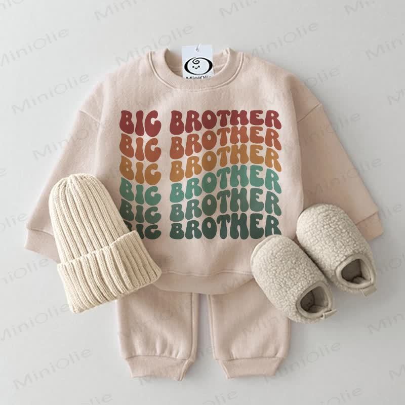BIG BROTHER Baby Beige 2-piece Set - Beige - 2-3T - image 1