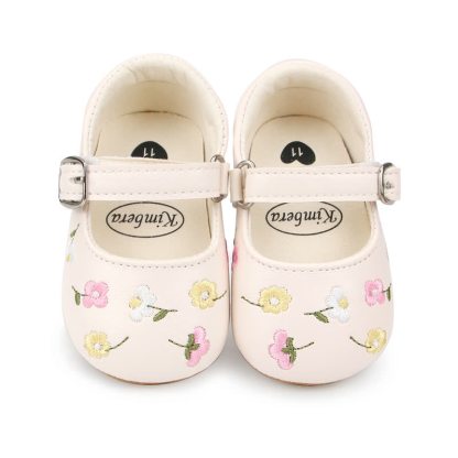 Baby Flower Embroidered Shoes - image 5