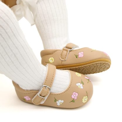 Baby Flower Embroidered Shoes - image 25