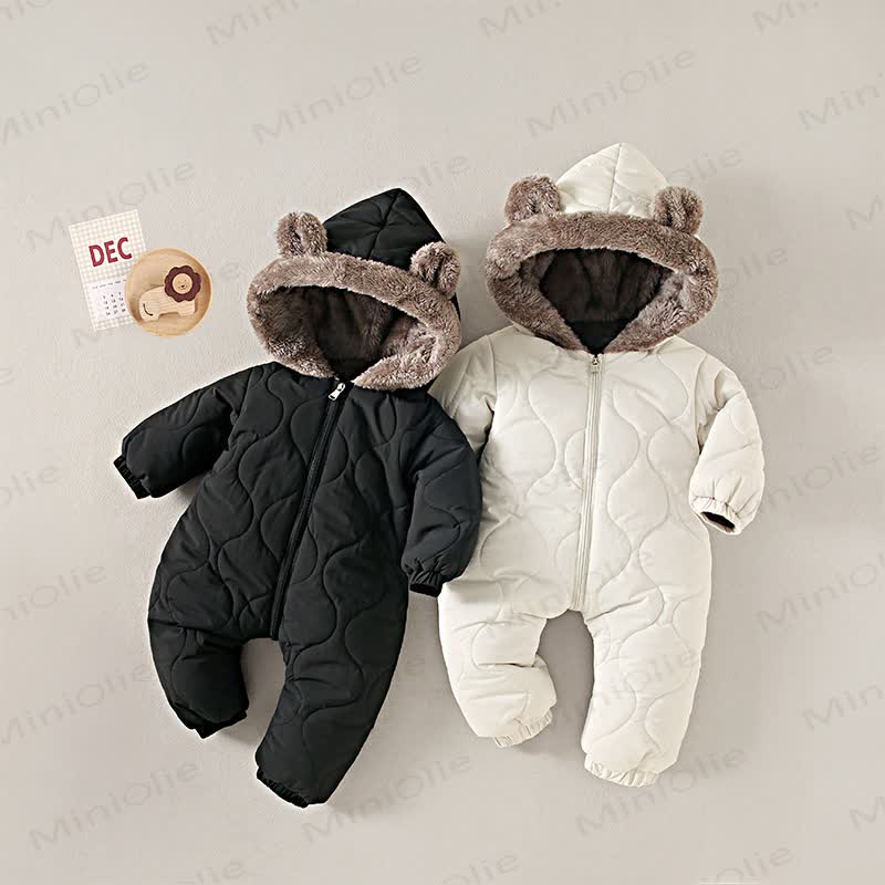 Baby Corduroy Fleece Romper - image 1