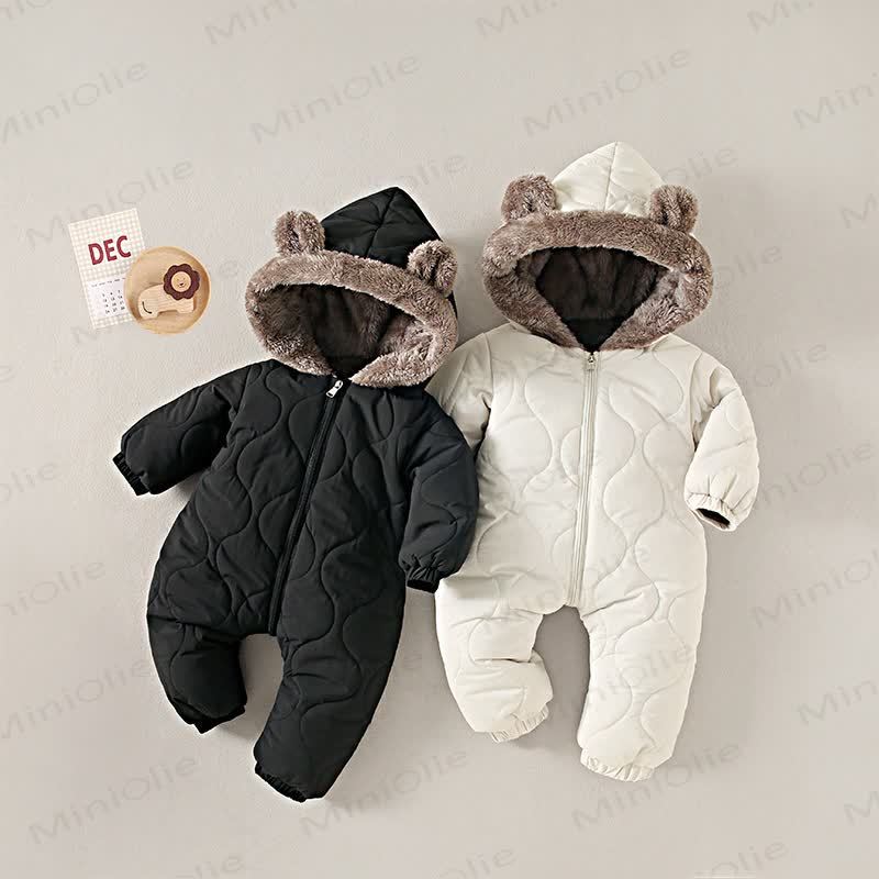 Baby Corduroy Fleece Romper - image 1