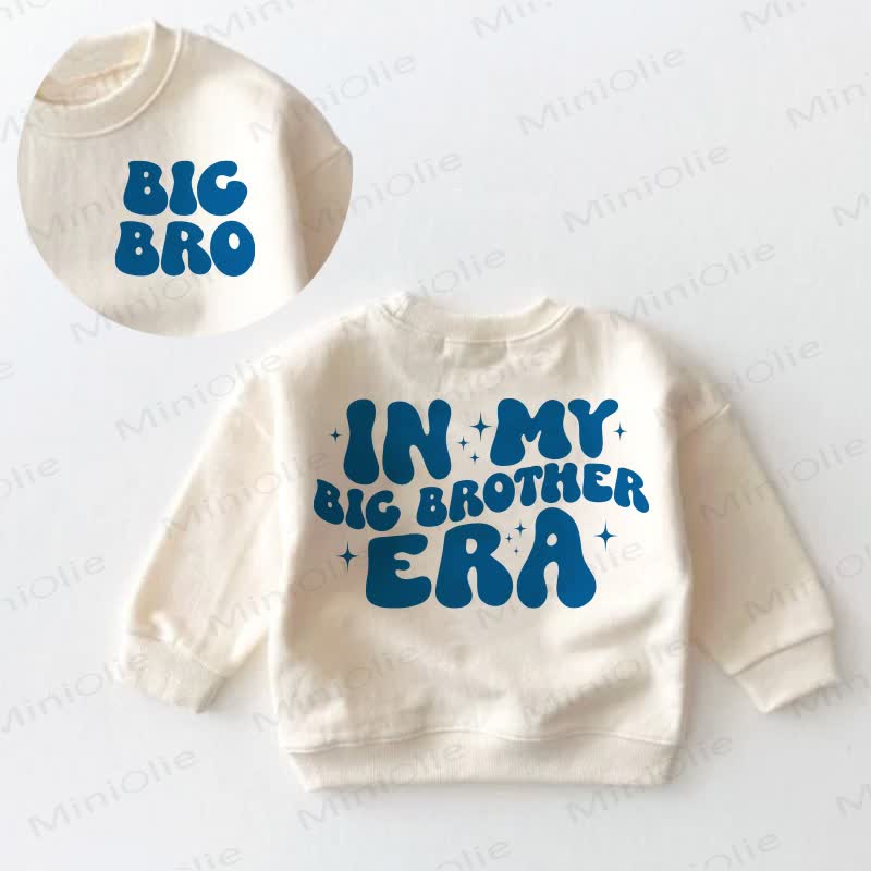 IN MY BIG BROTHER ERA Baby Cream Sweatshirt - Cream - 3-5T - image 1
