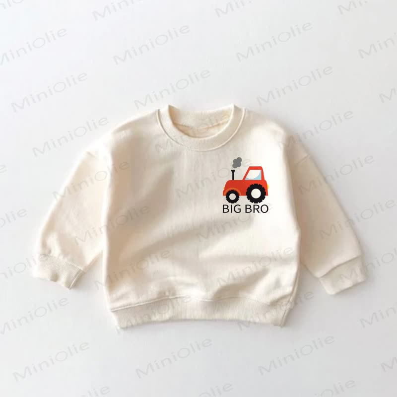 Baby Toddler Excavator Cream Sweatshirt - image 2
