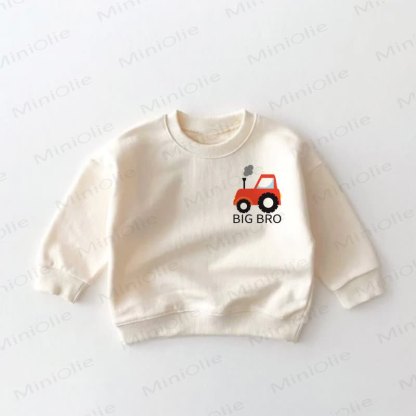 Baby Toddler Excavator Cream Sweatshirt - image 2