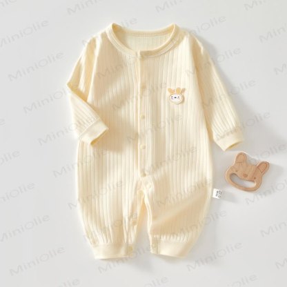  Baby Cartoon Bunny Newborn Romper - Yellow - 18-24M - image 2