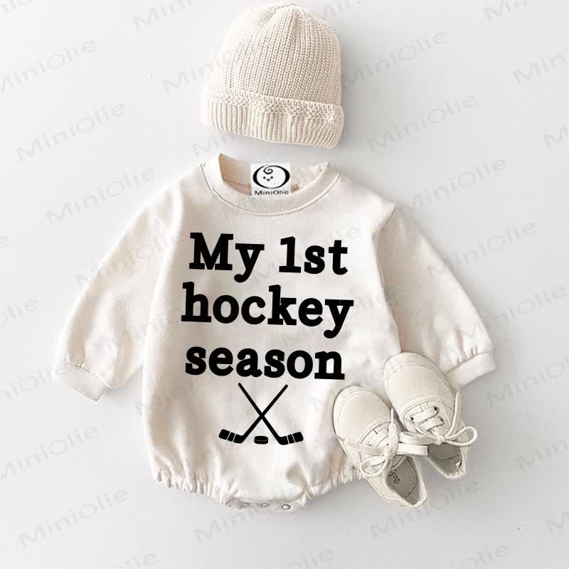 MY 1ST HOCKEY SEASON Baby White Bodysuit - White - 18-24M - image 1