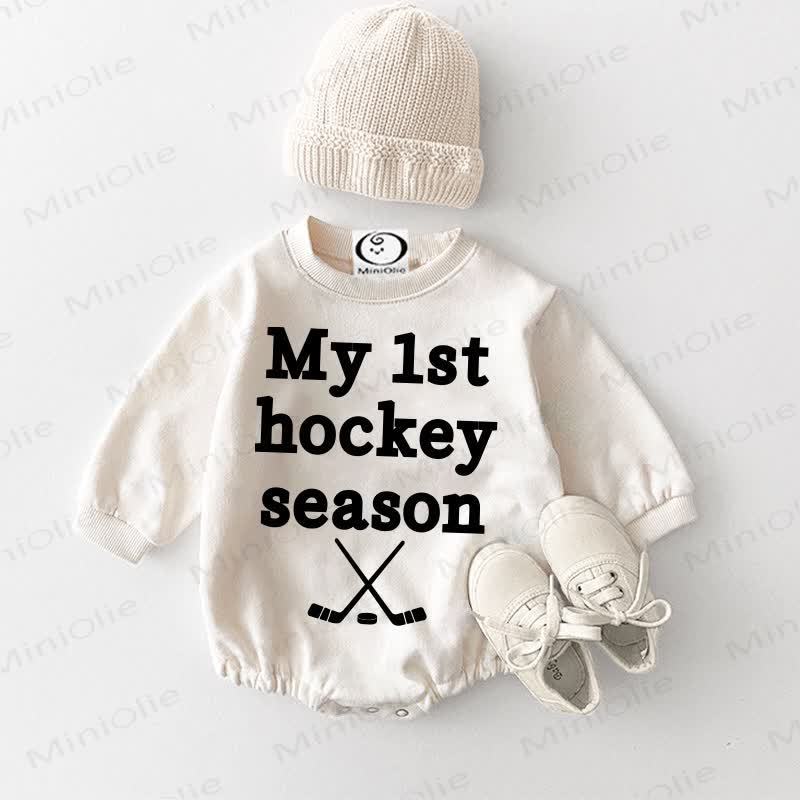 MY 1ST HOCKEY SEASON Baby White Bodysuit - White - 18-24M - image 1