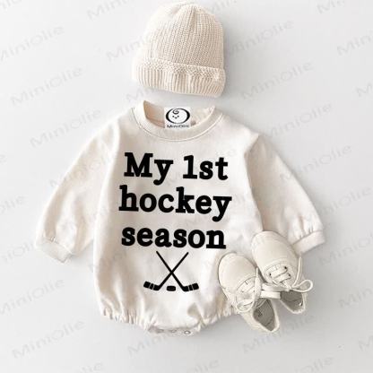 MY 1ST HOCKEY SEASON Baby White Bodysuit - White - 18-24M - image 1