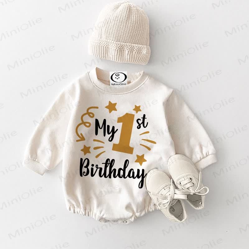 MY 1ST BIRTHDAY Baby White Bodysuit - White - 18-24M - image 1