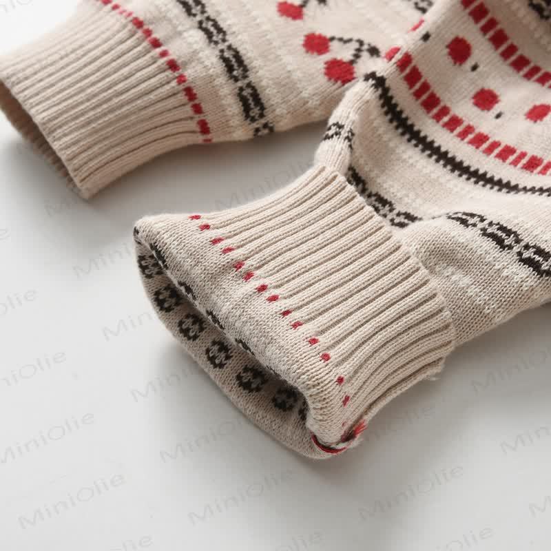 Baby Knit Cherry Print Romper - image 6