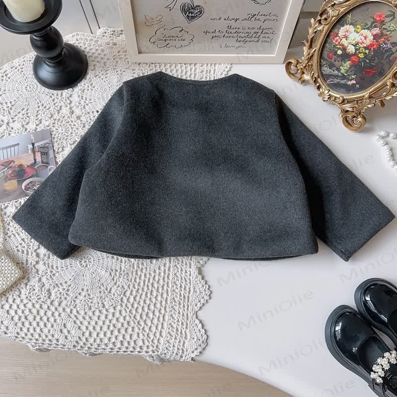 Toddler Girl Bow Plaid Sleeveless Dress & Grey Outerwear - image 6