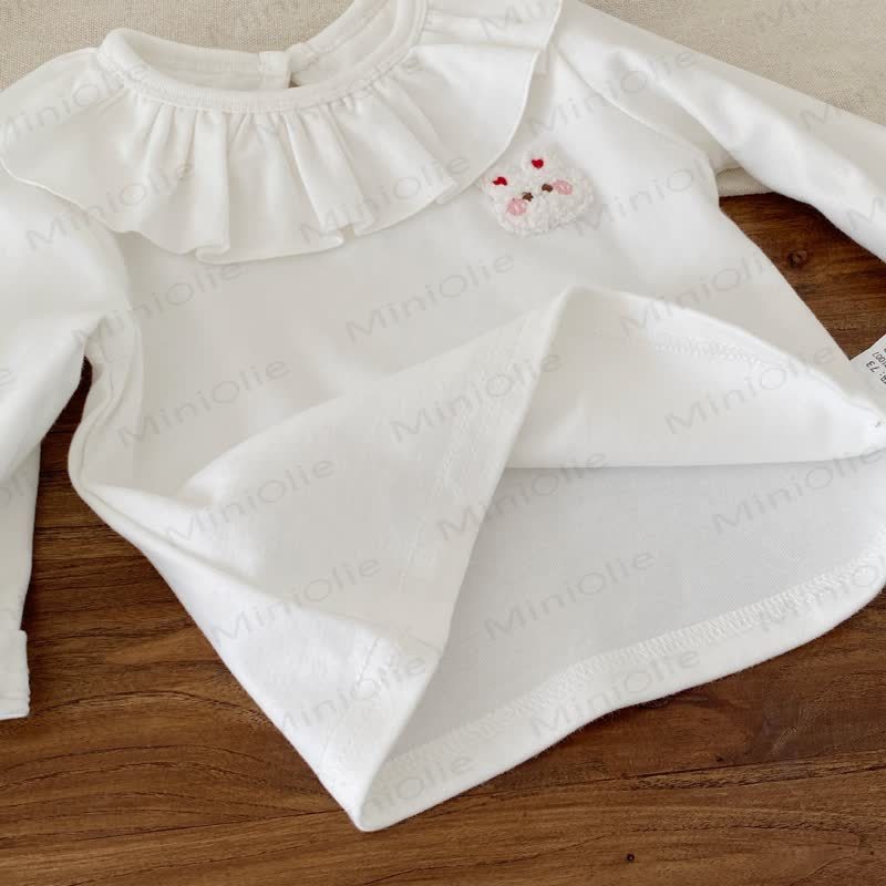 Baby Apple Dog Denim Overalls & White Top - image 12