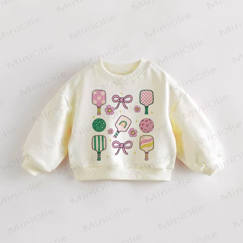 Baby Toddler Pickleball Cream Sweatshirt - Cream - 3-5T - image 1