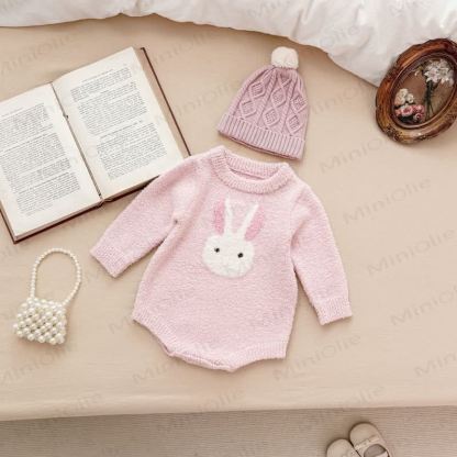 Baby Bunny Fleece Bodysuit - image 3