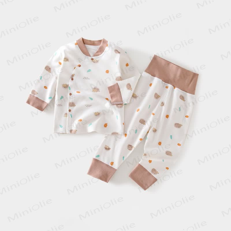 Baby Pajamas Little Hedgehog 2 Pieces Set - Brown - 2-3T - image 1