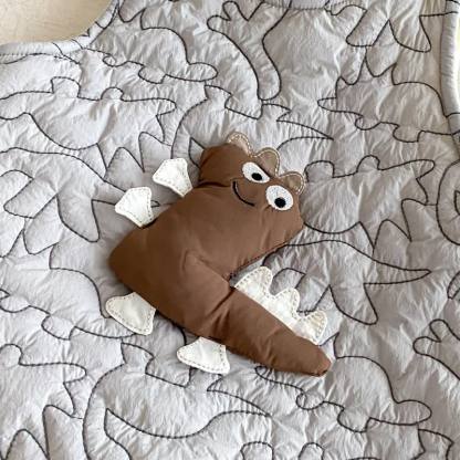 Baby Dinosaur Quilted Fleece Romper - image 4