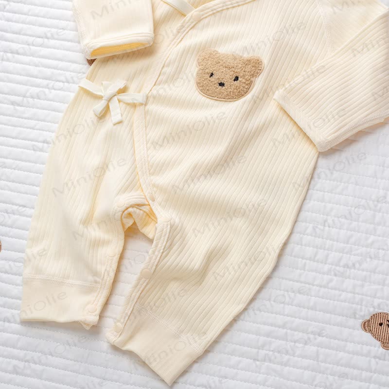 Baby Bear Patch Pajamas Romper - image 7