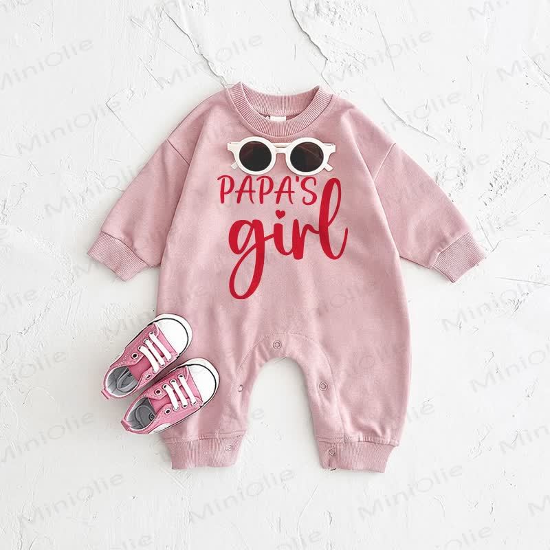 PAPA'S GIRL Baby Pink Romper - Pink - 2-3T - image 1