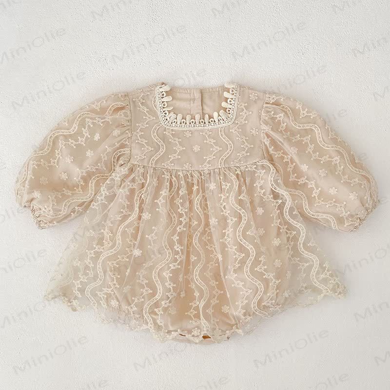 Baby Toddler Girl Mesh Lace Dress/ Bodysuit - image 6