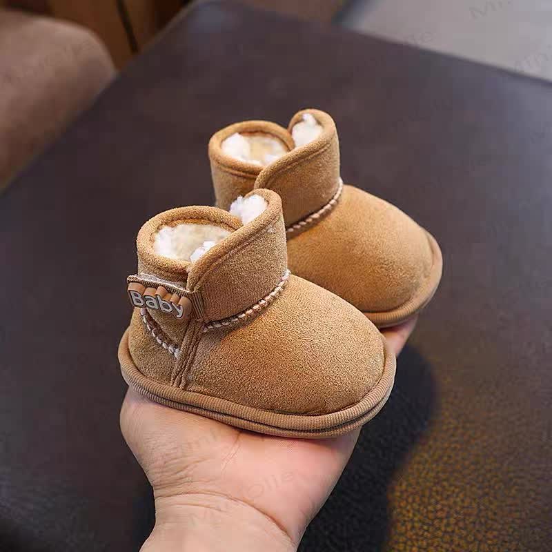 BABY Fleece Lined Booties - Khaki - 10-15M - image 2