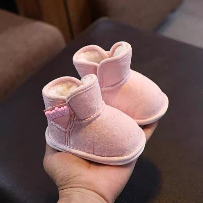 BABY Fleece Lined Booties - Pink - 10-15M - image 8