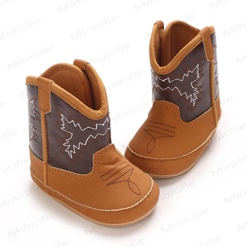 Baby Leaves Embroidered Soft Boots - image 3