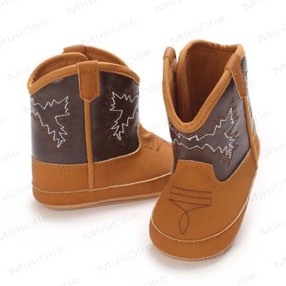 Baby Leaves Embroidered Soft Boots - image 4