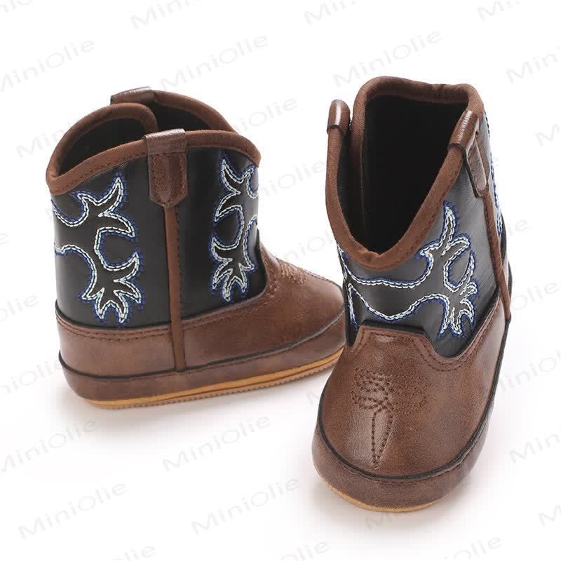 Baby Leaves Embroidered Soft Boots - image 9