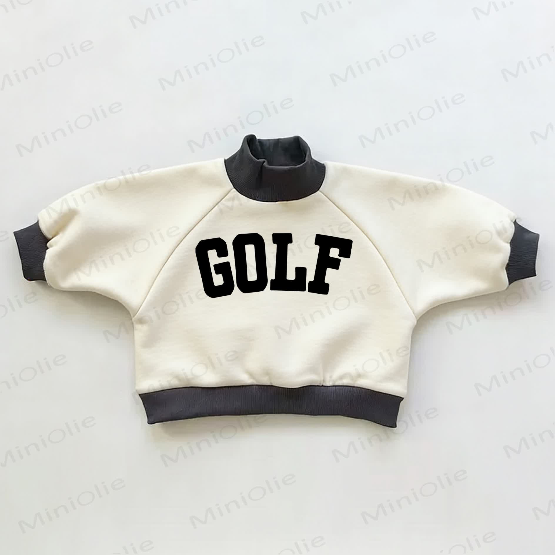 GOLF Baby Toddler Color Block Sweatshirt - Beige&Black - 3-5T - image 1
