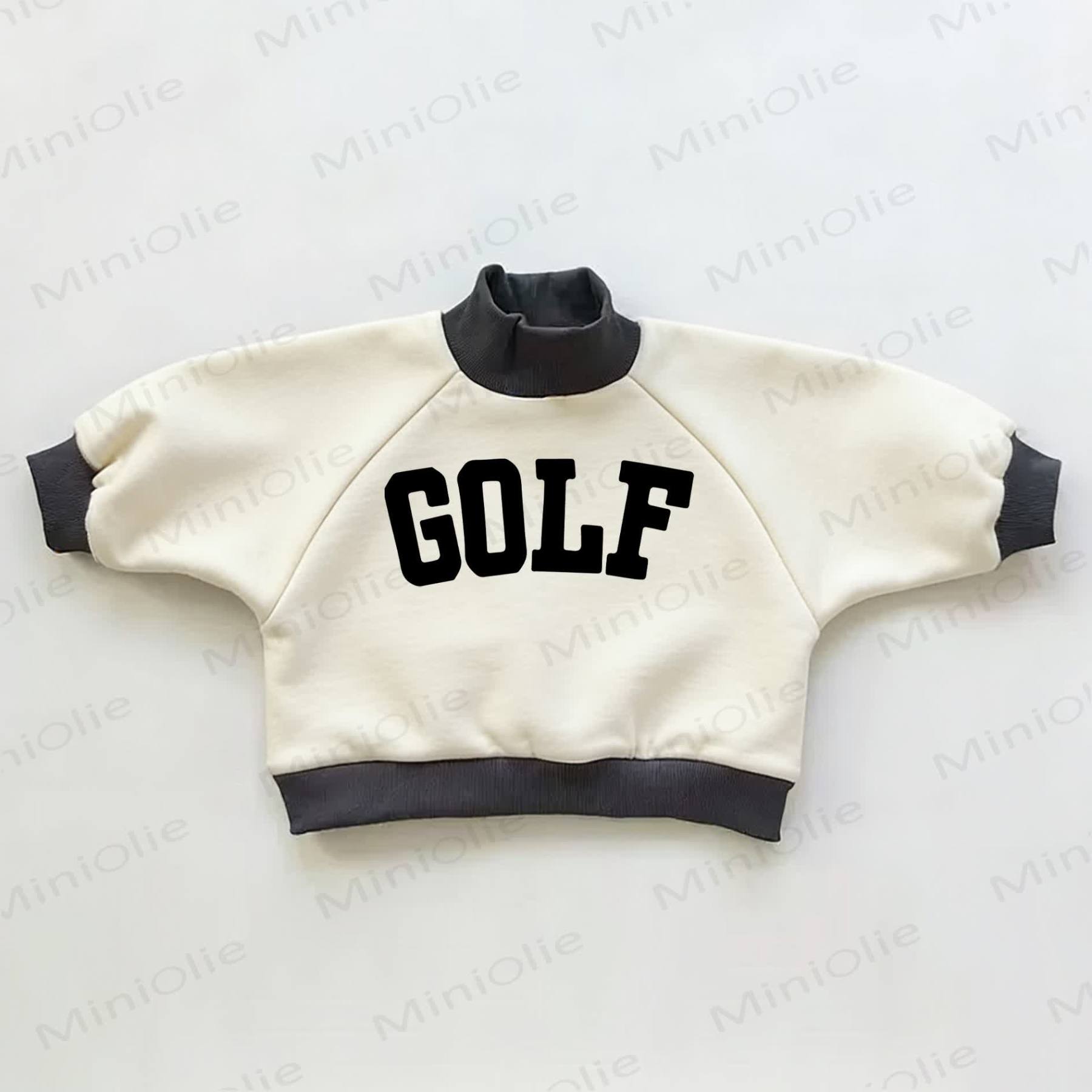 GOLF Baby Toddler Color Block Sweatshirt - Beige&Black - 3-5T - image 1