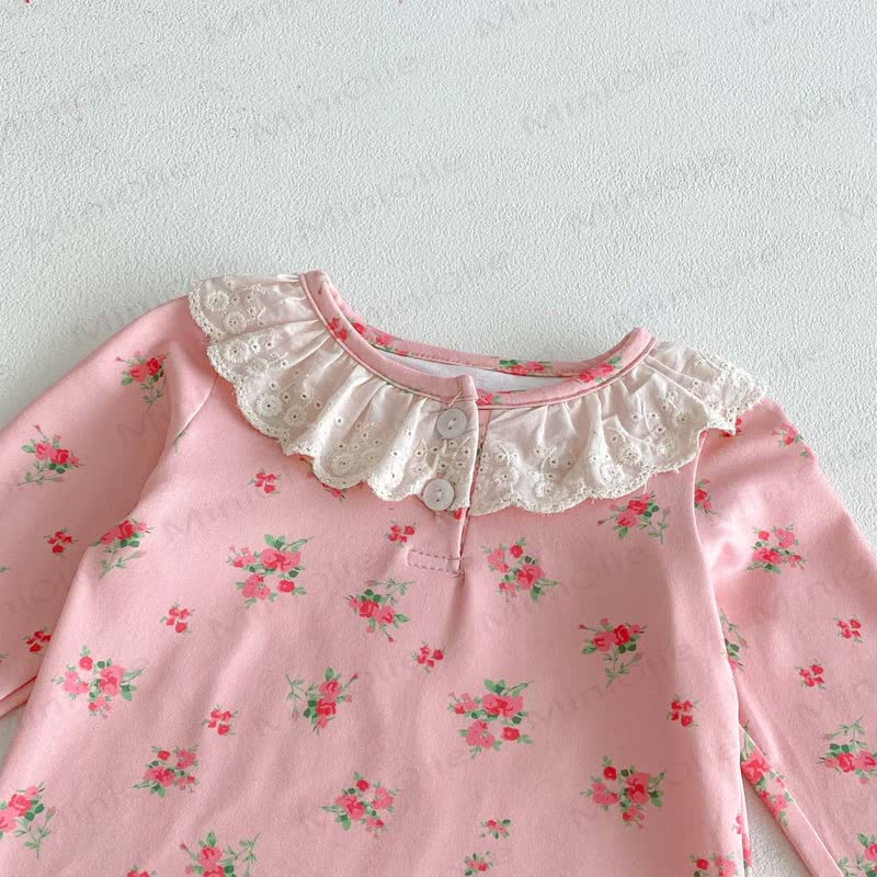 Baby Girl Flower 2-piece Lace Set - image 7
