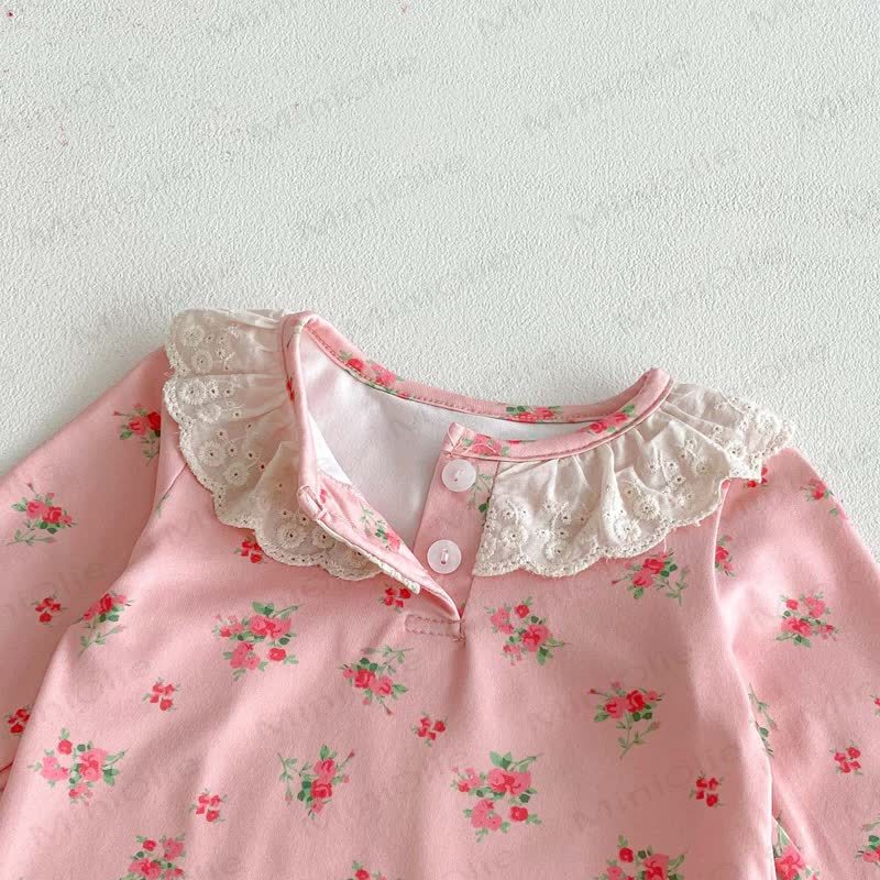 Baby Girl Flower 2-piece Lace Set - image 8