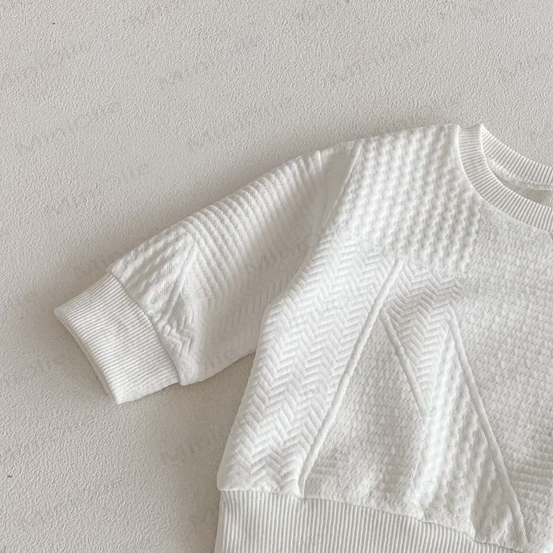 Baby Boy Bear 2-piece White Set - image 6
