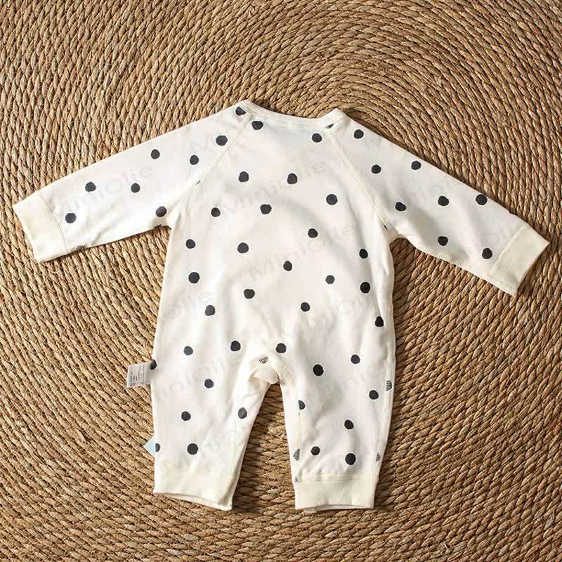 Baby Polka Dot Printed Newborn Romper - image 2