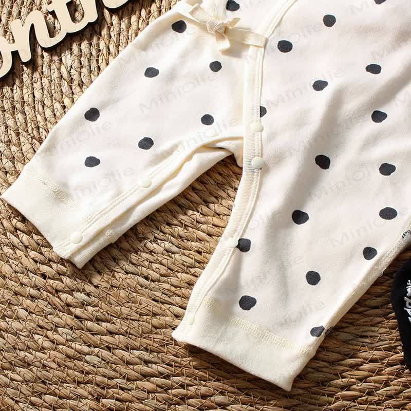 Baby Polka Dot Printed Newborn Romper - image 4