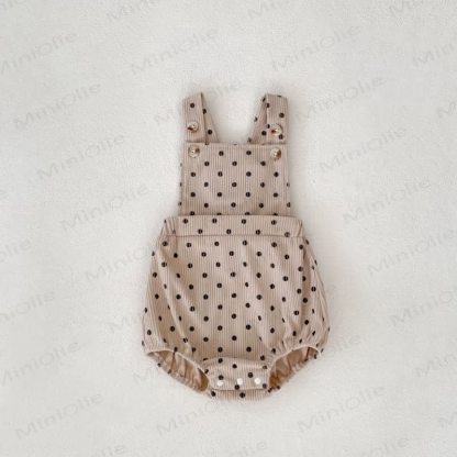 Baby Toddler Girl Dot Romper/Top - Beige Romper - 2-3T - image 5