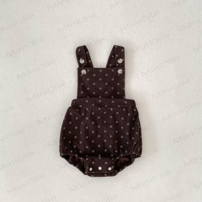 Baby Toddler Girl Dot Romper/Top - Coffee Romper - 2-3T - image 6