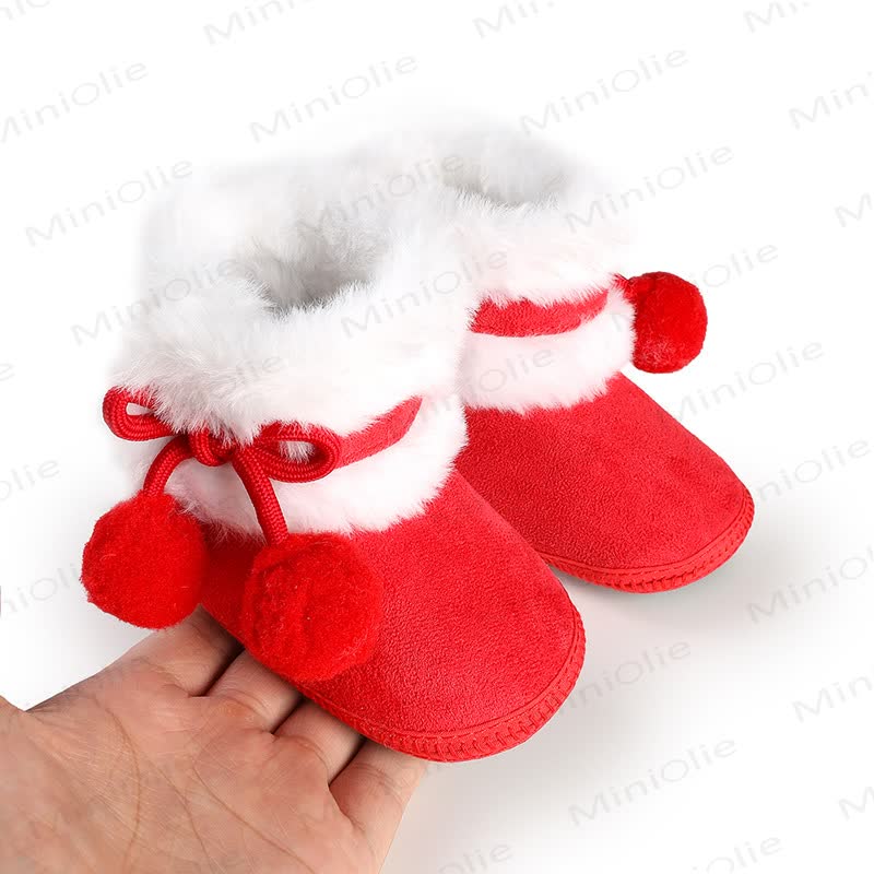 Baby Pompom Fleece Boots - image 3