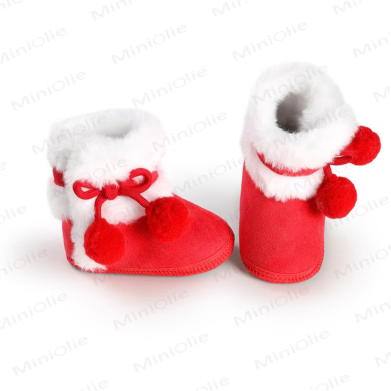 Baby Pompom Fleece Boots - image 4