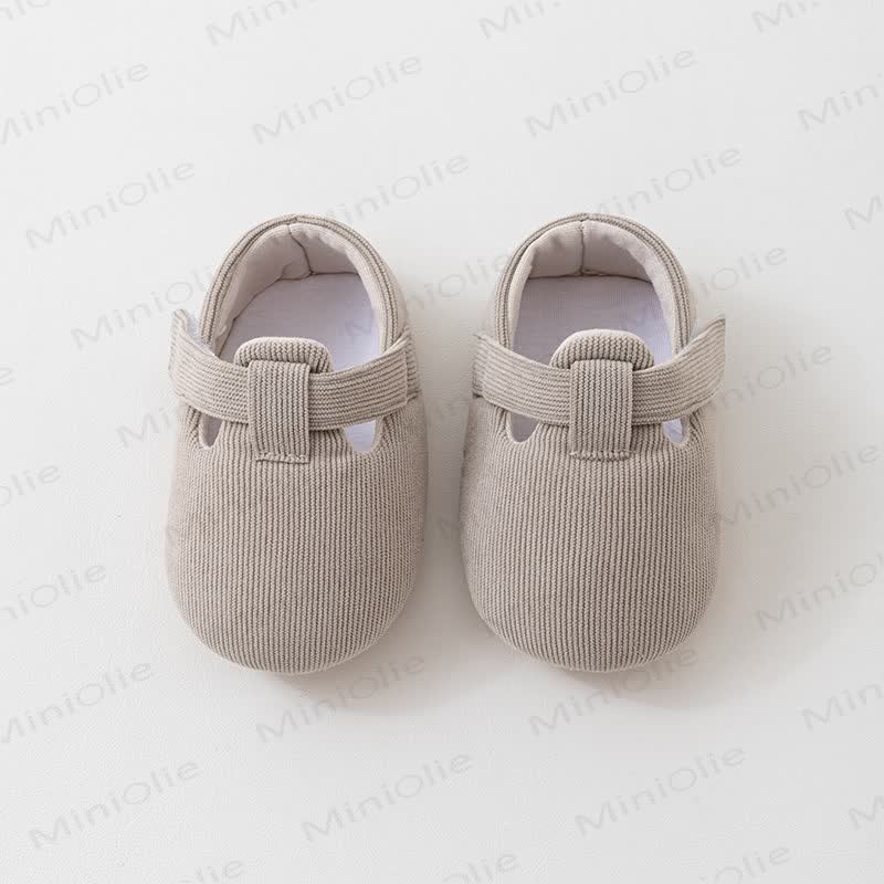 Baby Solid Color Prewalker Shoes - Grey - 7C - image 3