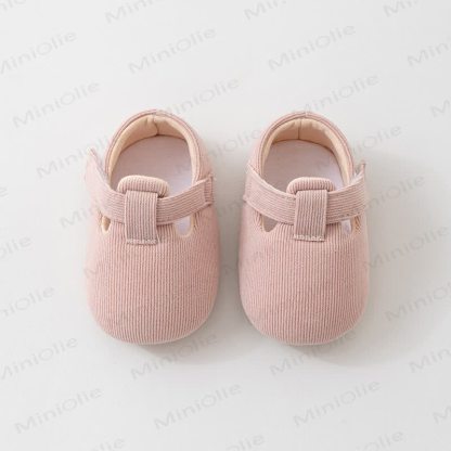 Baby Solid Color Prewalker Shoes - Pink - 7C - image 5